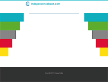 Tablet Screenshot of independencebank.com